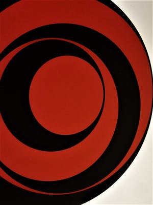 Rob Schotman - Intrigerend jaren 60 PoP Art Litho - variaties op een cirkel - gesigneerd kopen? Bied vanaf 25!