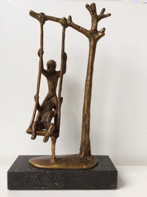 Brons (Onbekend) - Spelende figuren - brons op voet kopen? Bied vanaf 95!