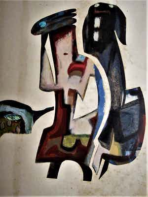 Jaap de Carpentier - Markant Abstract-Expressionistische jaren 60 Collage zg. "CarpKunst" verkocht voor € 10!