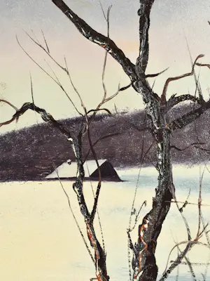 Albert Buikema - Winterse Alpenweide kopen? Bied vanaf 200!