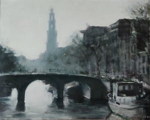Leon Spierenburg - Prinsengracht met Westertoren, Amsterdam kopen? Bied vanaf 750!