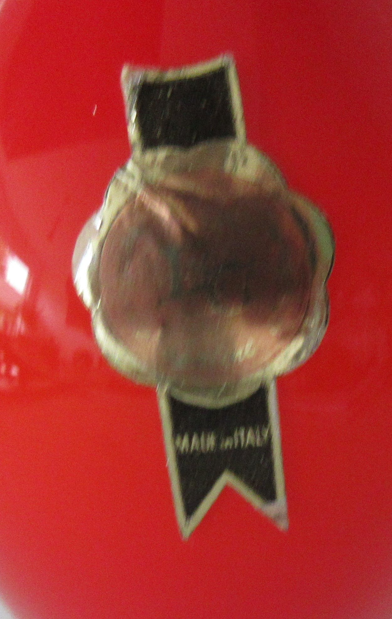 Empoli Glas - Oranje opaline solifleur vaasje kopen? Bied vanaf 8!