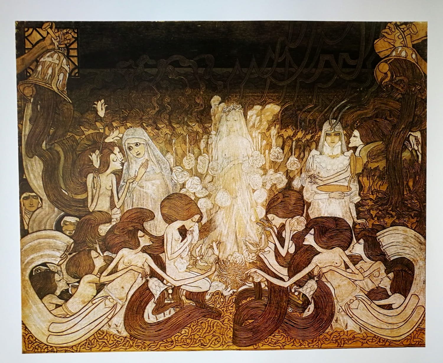 Jan Toorop - Drie bruiden. Kunstdruk. verkocht voor € 1!