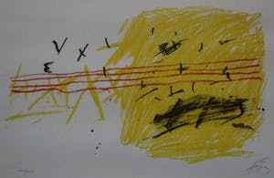 Antoni Tapies - Ingelijste litho kopen? Bied vanaf 575!