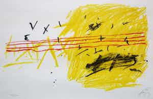 Antoni Tapies - Ingelijste litho verkocht voor € 575!