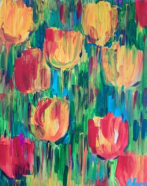 Elena Polyakova - Vrolijk tulpen kopen? Bied vanaf 1!