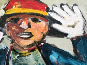 Martin van Wordragen - Olieverf op doek - Trommelaar 2003 (Groot) kopen? Bied vanaf 540!