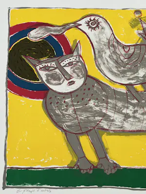 Corneille - Chat et oiseau - Au coeur de l'été , 1990 kopen? Bied vanaf 350!