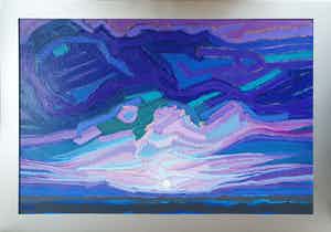 Ido Vunderink - Ondergaande Zon (Ingelijst) verkocht voor € 865!