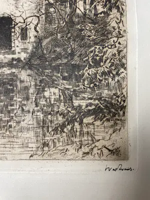 Willem de Zwart - Ruïne aan de vijver Lage Vuursche kopen? Bied vanaf 40!