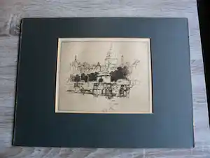 Joseph Pennell - Ets, St. Paul's over Temple stairs vendu pour 20€ !