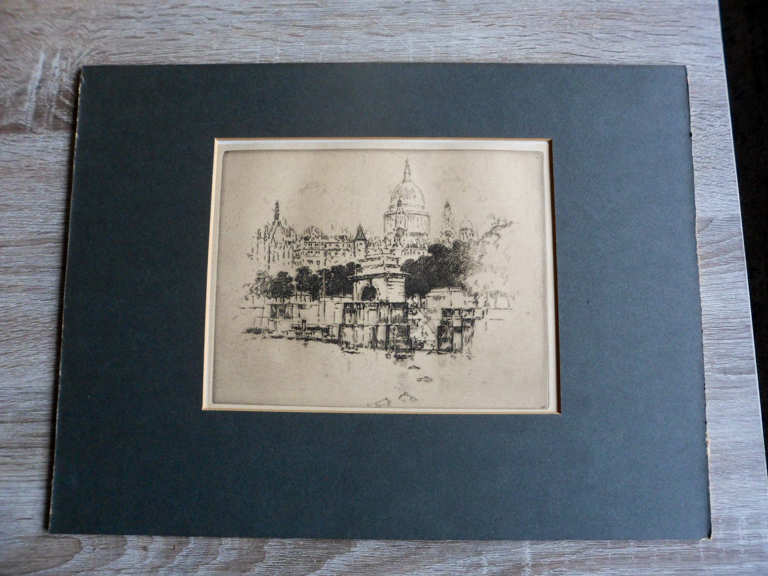 Joseph Pennell - Ets, St. Paul's over Temple stairs verkocht voor € 20!