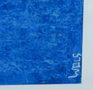 Joe Wols - Olieverf op papier, Zonder titel - Ingelijst kopen? Bied vanaf 1!