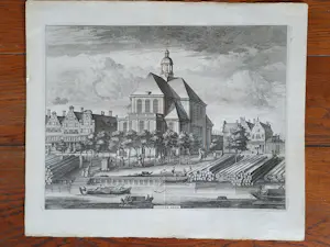Caspar Commelin - Amsterdam, Oosterkerk- Wittenburgergracht, Commelin-1726 kopen? Bied vanaf 50!