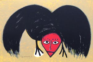 Corneille - l'oiseau noir à tête rouge - e.a. exemplaar kopen? Bied vanaf 175!