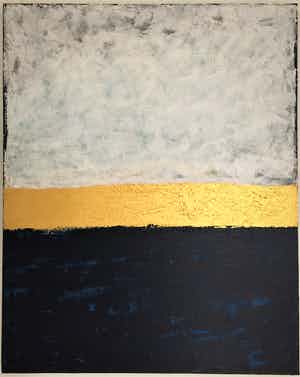 John Foppen - Symphony in Blue + Wh. +Gold........# K 04. XL . GROOT. verkocht voor € 179!