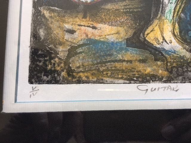 Niet of onleesbaar gesigneerd - Guiter Girl kopen? Bied vanaf 1!