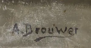 A. Brouwer - Olieverf op doek, Stilleven met appels - Ingelijst (Groot) kopen? Bied vanaf 1!