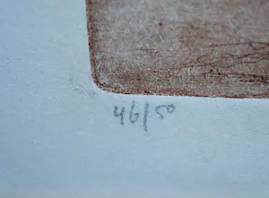 Paula Sluiter - Uil op muizenjacht - grote ets - oplage 50 kopen? Bied vanaf 125!