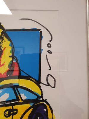 Herman Brood - VW Beetle - Ingelijst - Gesigneerd - 66/200 kopen? Bied vanaf 195!