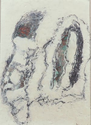 Pieter Haan - Acryl op doek, Zonder titel - Ingelijst kopen? Bied vanaf 1!