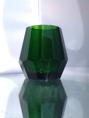 Moser - Facet geslepen kristallen vaas. kopen? Bied vanaf 35!