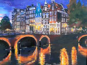 Elena Polyakova - Evening in Amsterdam verkocht voor € 75!