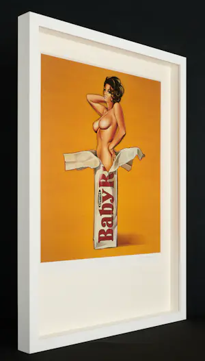 Mel Ramos - gesigneerde, luxe limited edition „ Baby Ruth “ - fraai ingelijst kopen? Bied vanaf 490!
