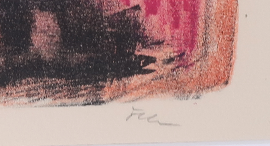 Luis Filcer - Kleurenlitho, Schilder en zijn model I - Ingelijst kopen? Bied vanaf 40!
