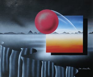 Niet of onleesbaar gesigneerd - Olieverf op doek, Zonder titel - Ingelijst kopen? Bied vanaf 1!