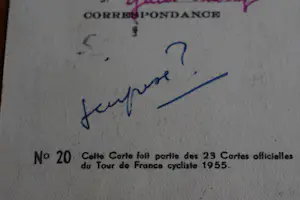 Kees van Dongen - Ansichtkaart - Tour de France cycliste 1955 - 19e Etappe Pau - Bordeaux kopen? Bied vanaf 30!