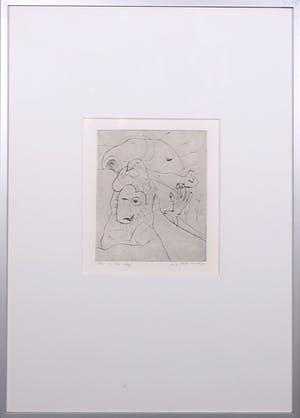 Henk Visch - Ets, De weg.. nr. 3 - Ingelijst kopen? Bied vanaf 1!