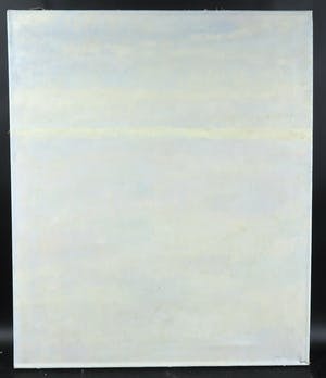 Rudi Polder - Olieverf op doek, Licht wolkenveld over etang kopen? Bied vanaf 100!