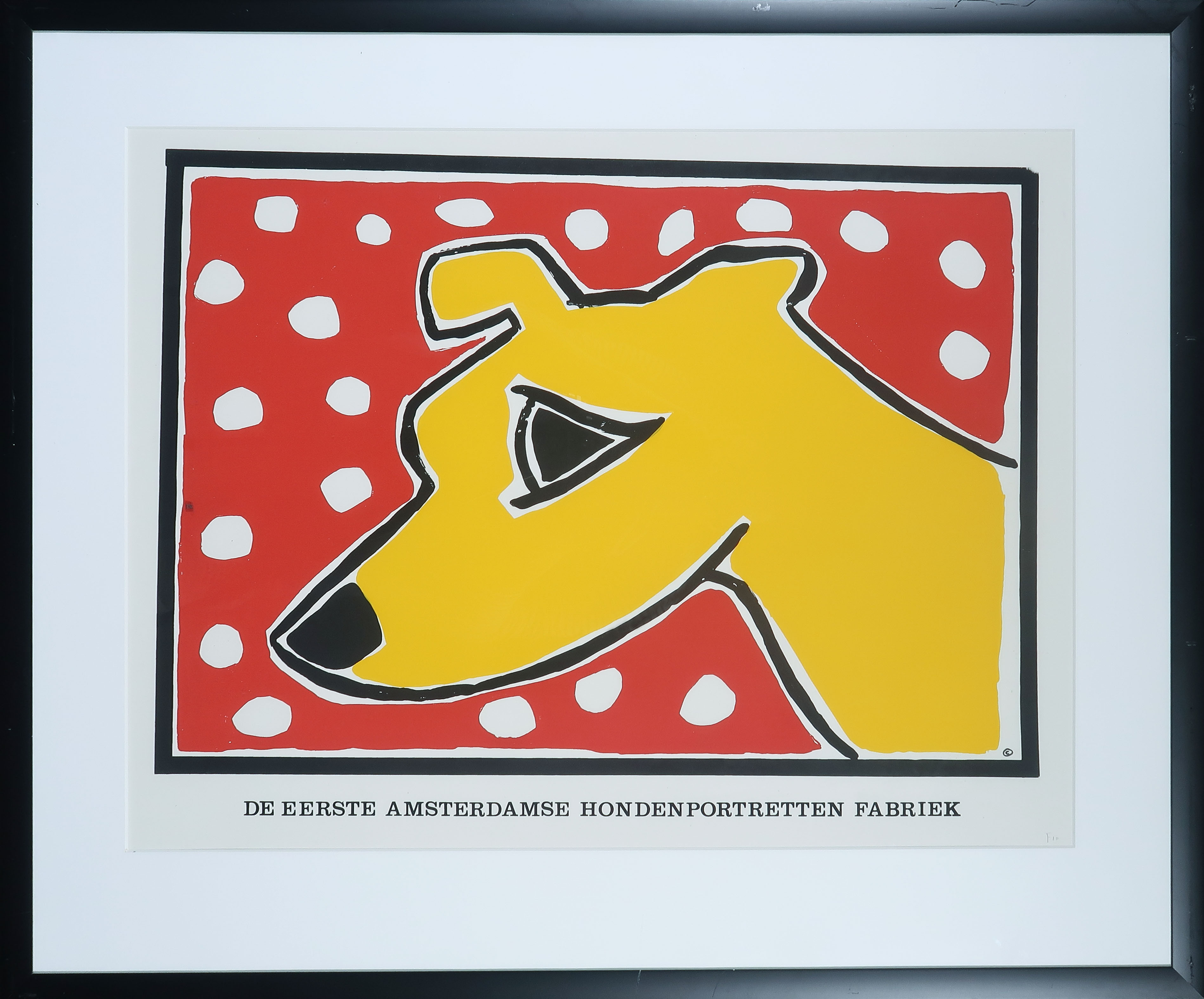 André Drenth - Zeefdruk, De Eerste Amsterdamse Hondenportretten Fabriek - Ingelijst kopen? Bied vanaf 1!