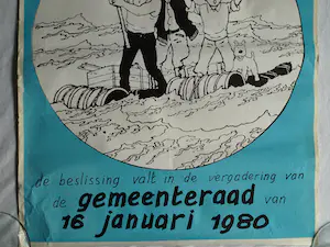Opland - en (naar) Hergé (Kuifje): 3x Affiche Zuiderbad Amsterdam – 1979-1980 kopen? Bied vanaf 1!
