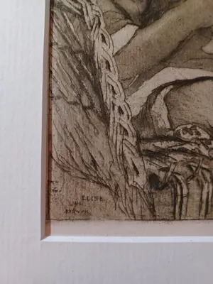 Pol Dom - Ets van dochtertje Elise Dom uit 1916 kopen? Bied vanaf 75!