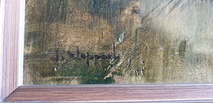 Jan van Bloppoel - Roeibootje met kippetjes op de achtergrond kopen? Bied vanaf 200!