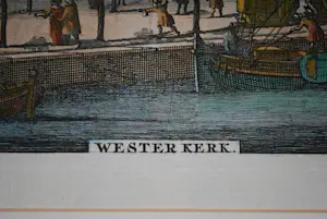 Jan Luyken - Westerkerk Amsterdam - Ets in kleur (ca. 1700) kopen? Bied vanaf 150!