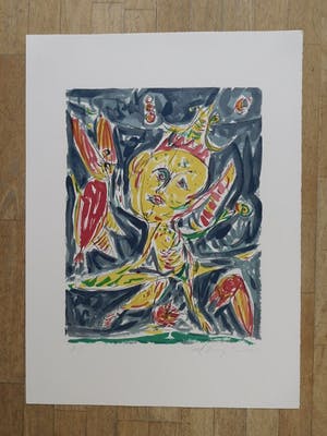 Carl-Henning Pedersen - Sprookjes van H.C.Andersen - 1985 - gesigneerd - H.C. - Groot! kopen? Bied vanaf 325!