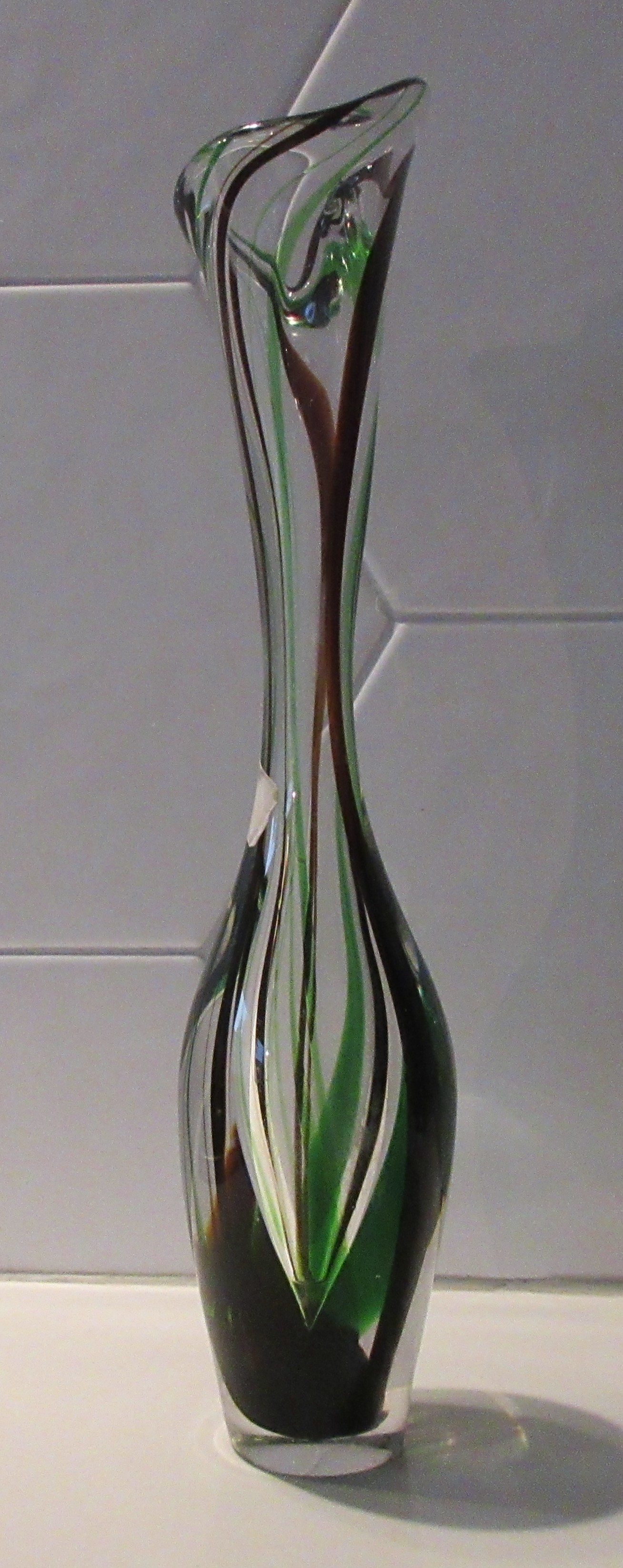 Max Verboeket - voor de Kristalunie Maastricht - Mooie ranke Kristaluniek vaas model A9 kopen? Bied vanaf 42!