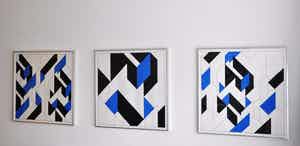 Joost Baljeu - Ingelijste seriegrafie Focus I, II, III 1975 hand gesigneerd verkocht voor € 300!