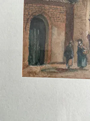 Petrus Gerardus Vertin - Aquarel stadsgezicht kopen? Bied vanaf 250!