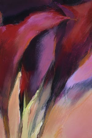 Elena Filatov - Acryl op doek, Calla in Bordo I kopen? Bied vanaf 50!