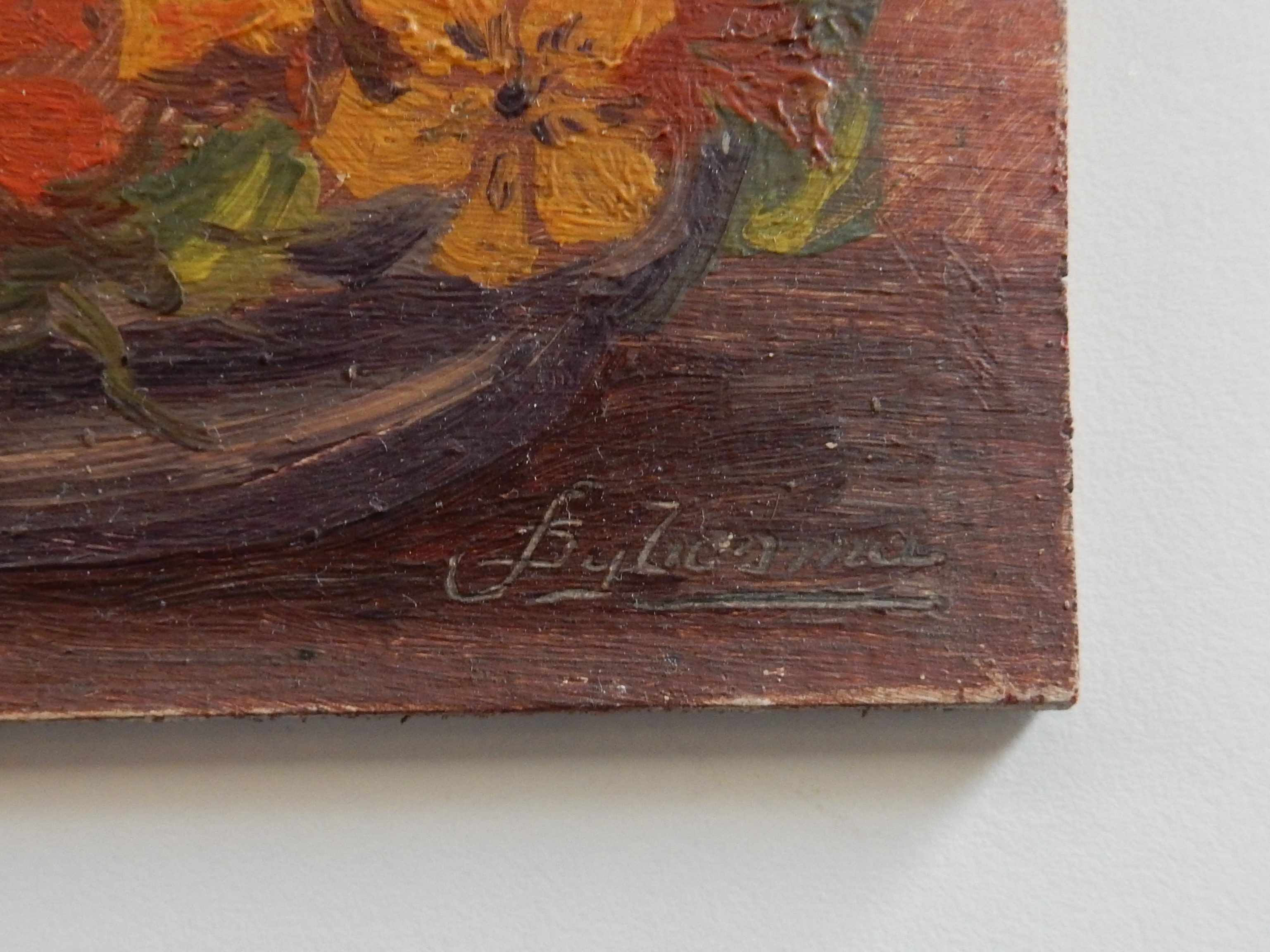 Niet of onleesbaar gesigneerd - Tweemaal bloemstilleven - beiden gesigneerd kopen? Bied vanaf 1!