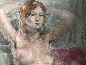 Harry Maas - Naakte vrouw op sofa kopen? Bied vanaf 1!