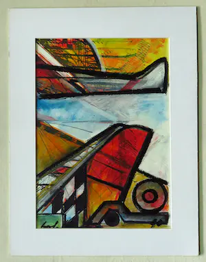 Bob Kemper - Abstracte werken zonder titel (2x) kopen? Bied vanaf 50!