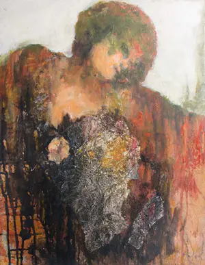 Helen Nieuwendijk - Gemengde techniek op doek, Lot van 5 schilderijen kopen? Bied vanaf 50!