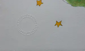 Buy Antoine de Saint-Exupery - LE PETIT PRINCE / KLEURLITHO / 40x31cm / DROOGSTEMPEL? Bid from 35!