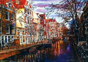 Elena Polyakova - Amsterdamse gracht verkocht voor € 55!