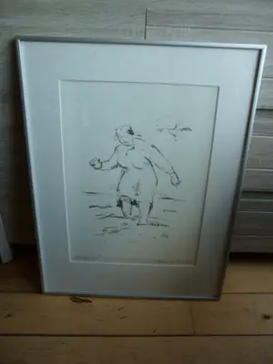 Nic Jonk - Zeefdruk, Vrouw , uit 15-03-1984 kopen? Bied vanaf 35!